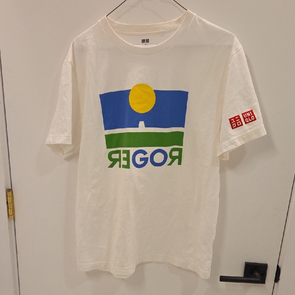 Uniqlo Roger Federer Medium White T Shirt